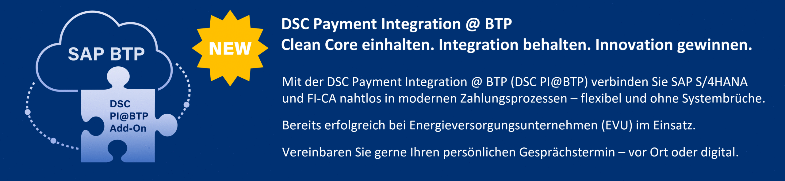Terminvereinbarung DSC Payment Integration@BTP