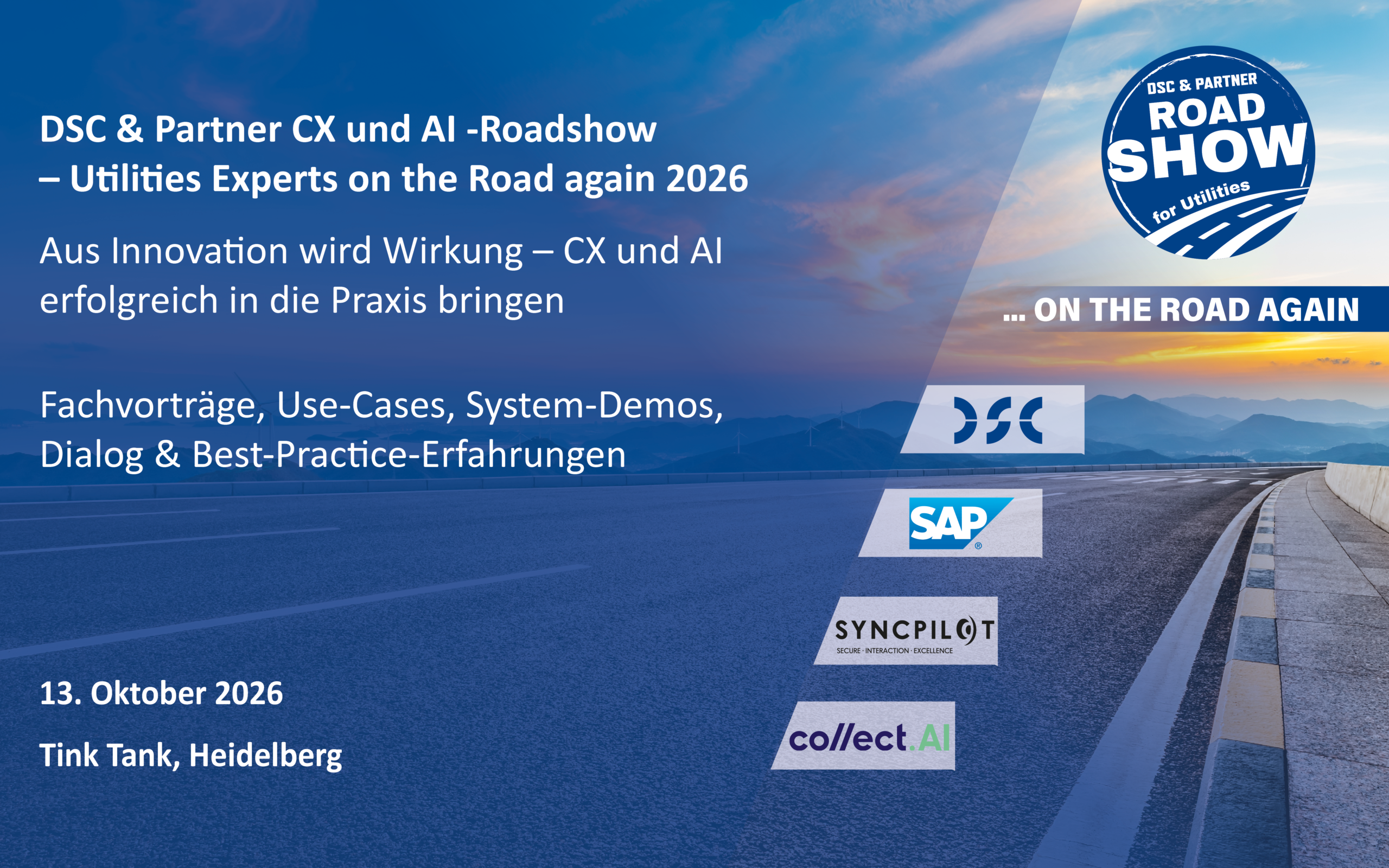 DSC & Partner CX-und AI-Roadshow – Utilities Experts on the Road Again 2026​